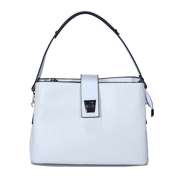 Üç Gözlü Beyaz Kadın El &Omuz Çanta