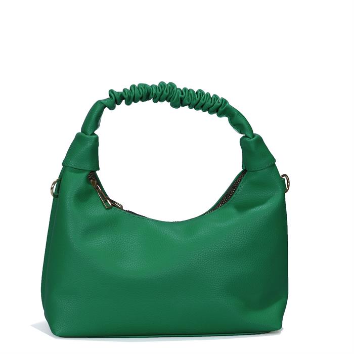 Uzun Askılı Baget Form Yeşil Kadın Çapraz Çanta 