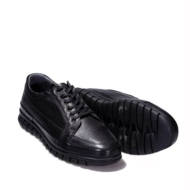 Salih Eryılmaz Comfort Siyah Bağcıklı Erkek Ayakkabı 
