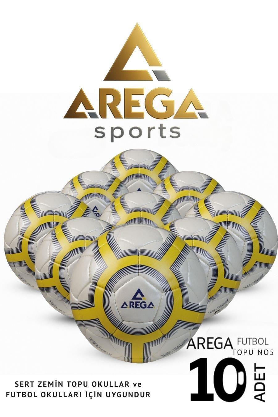 Arega TSB-40852 001 Sarı Lacivert Futbol Antrenman Topu | Sert Zemin Dayanıklı