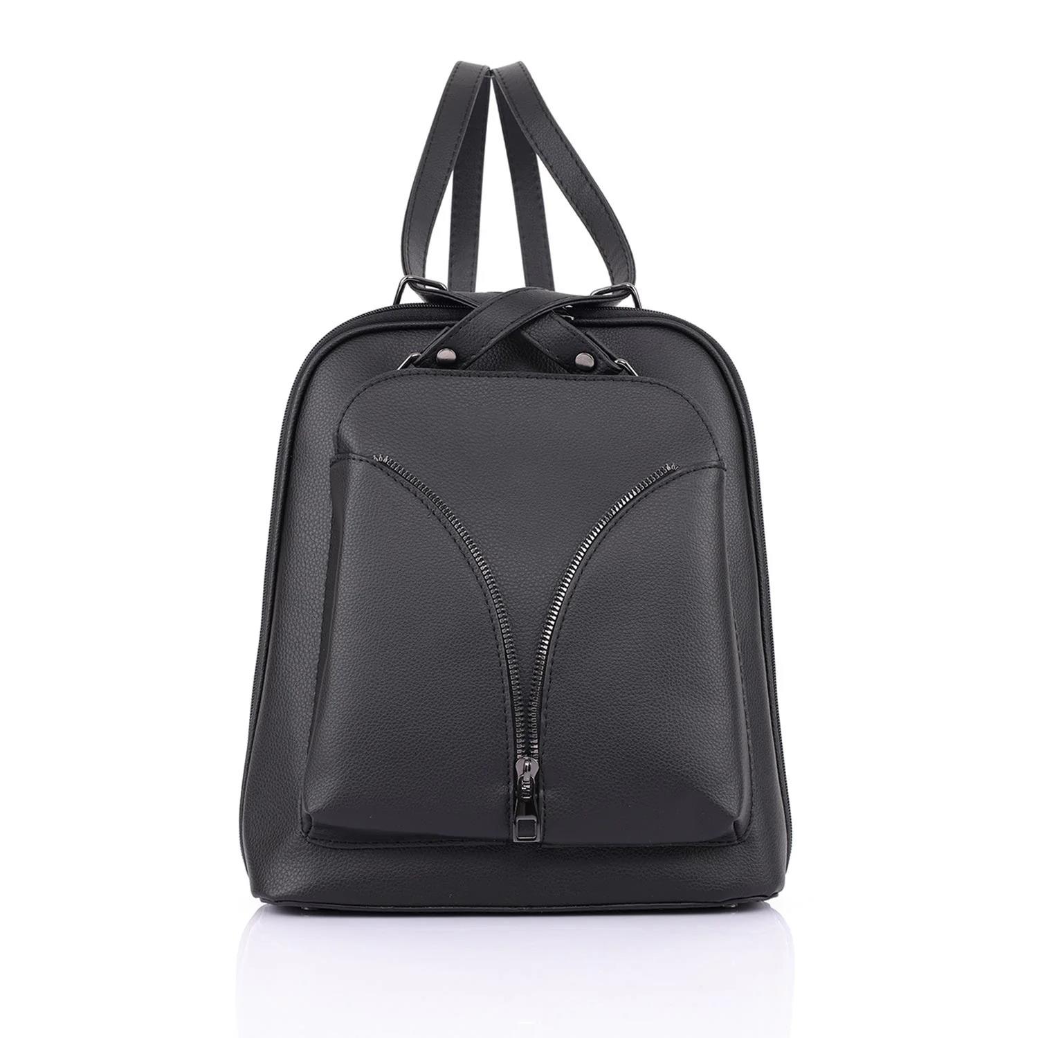 Ayarlanabilir Askılı Siyah Kadın Omuz ve Sırt Çantası