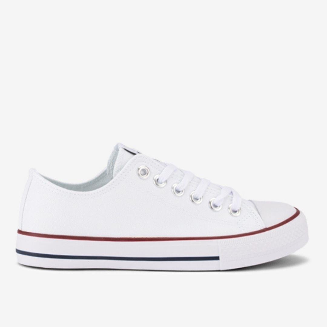 Erkek Beyaz Kanvas Ayakkabı