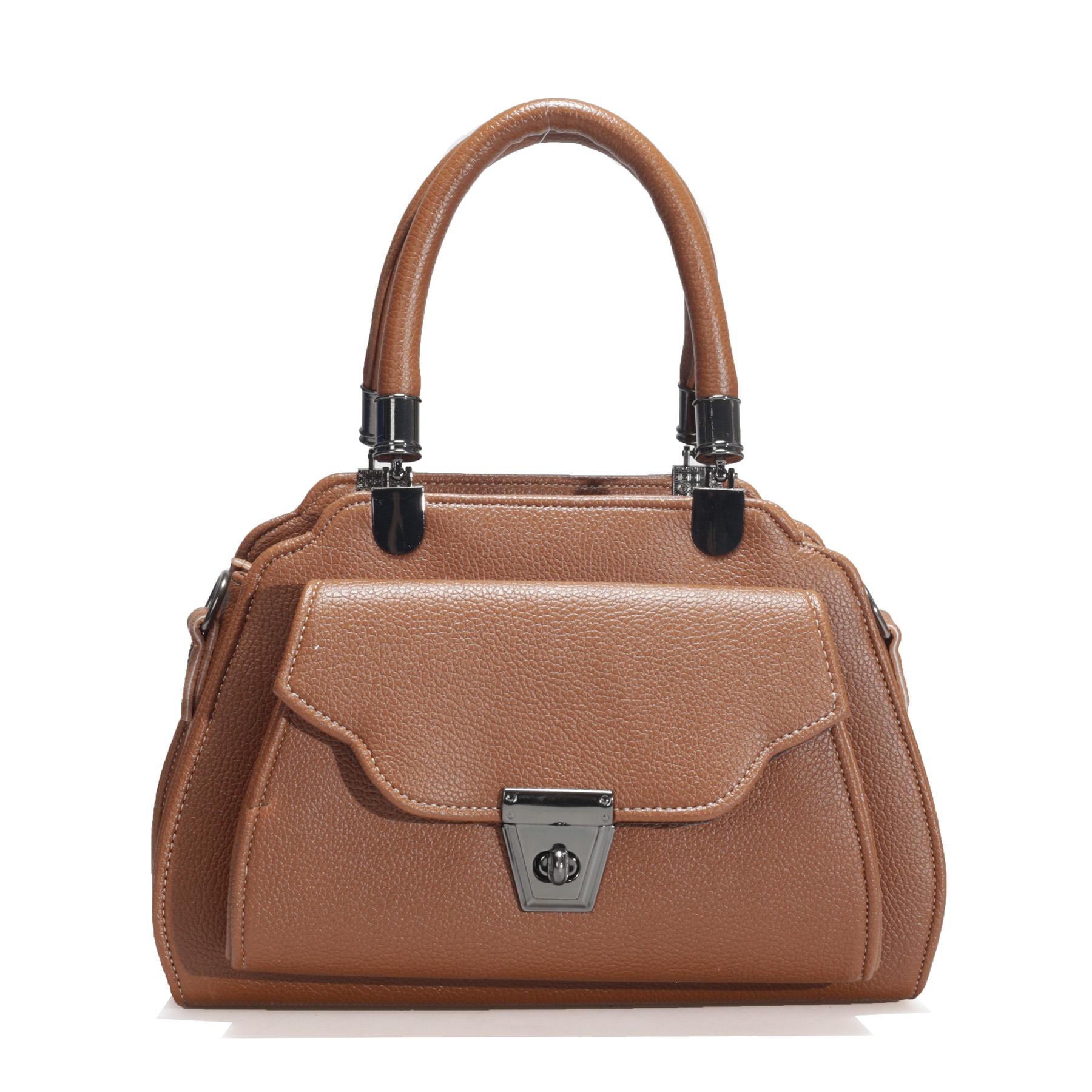 Mini Klasik Taba Kadın El ve Omuz Çantası