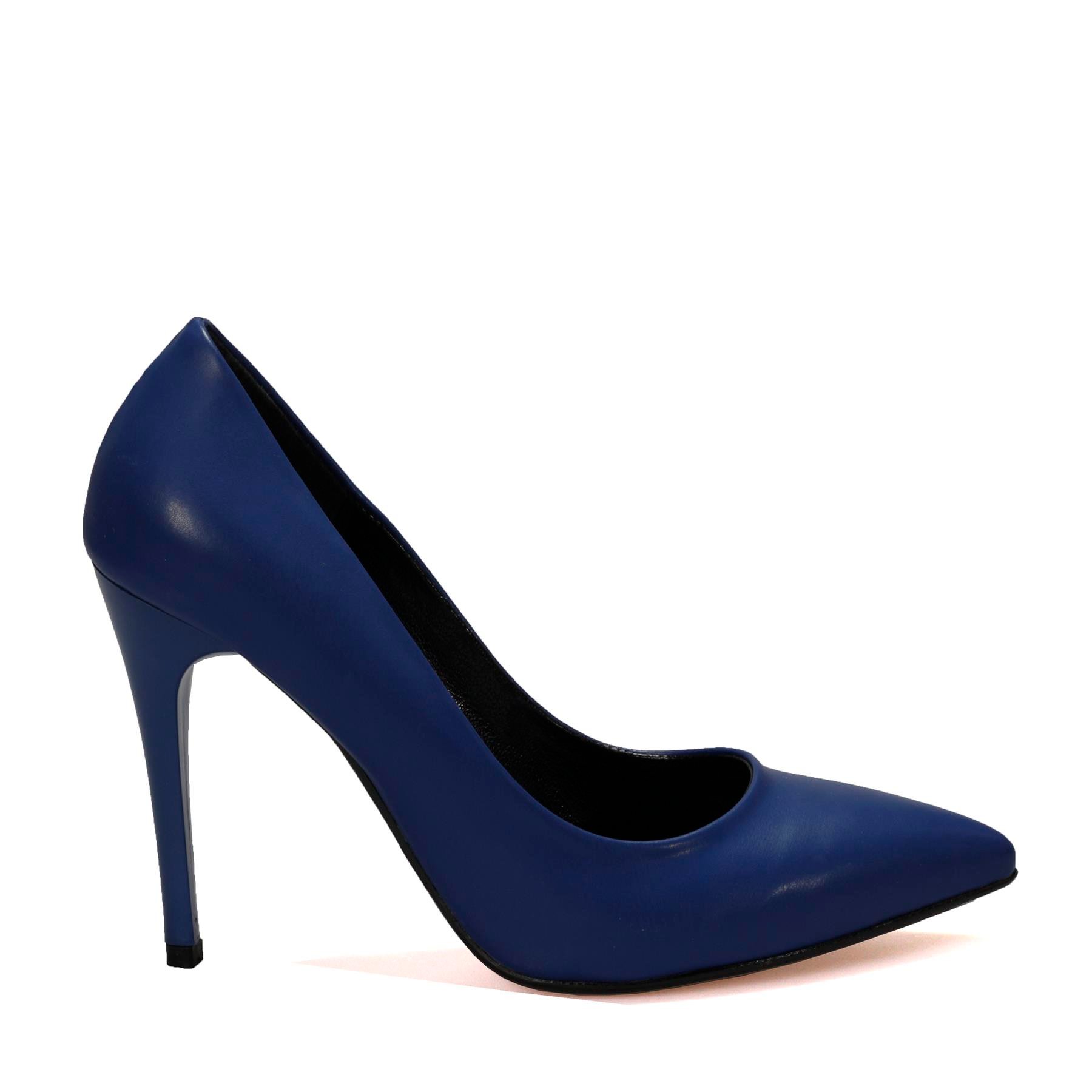 Sax Rengi Topuklu Stiletto Ayakkabı