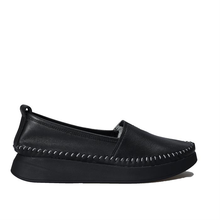 Missmamma Siyah Deri Comfort Ayakkabı