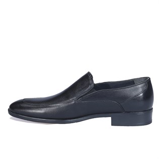Bağcıksız Klasik Siyah Erkek Ayakkabı