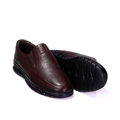 Salih Eryılmaz Kahverengi Bağcıksız Comfort Deri Erkek Ayakkabı
