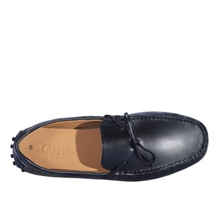Siyah Deri Loafer Erkek Ayakkabı