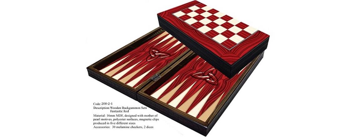 Elegance Kırmızı Tavla