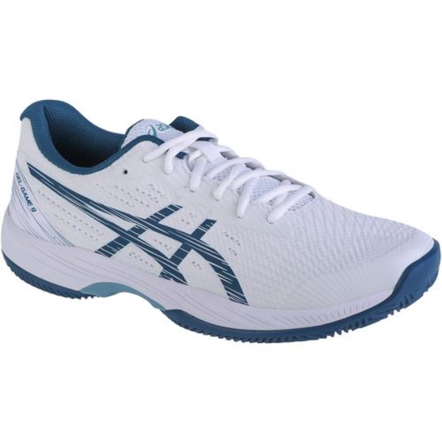 Asics Gel-Game 9 Clay/OC Beyaz-Yeşil Erkek Tenis