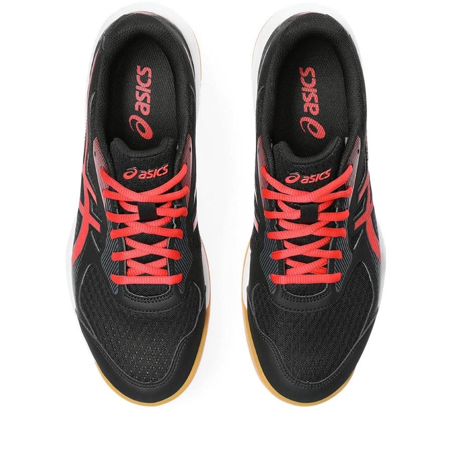 Asics Upcourt 5 Erkek Siyah-Kırmızı Voleybol