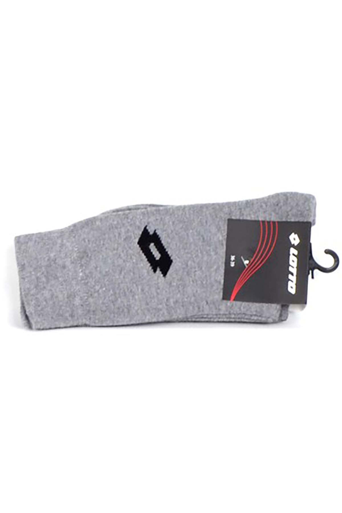 Lotto Mateo Socks 36-39 2 li Gri  Kısa Çorap
