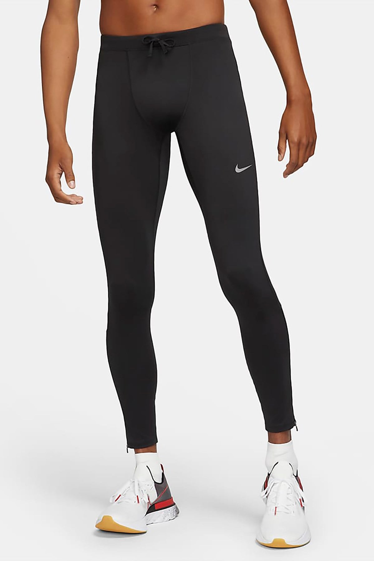 Nike CZ8830-010 Df Chllgr Tight Erkek Koşu  Tayt