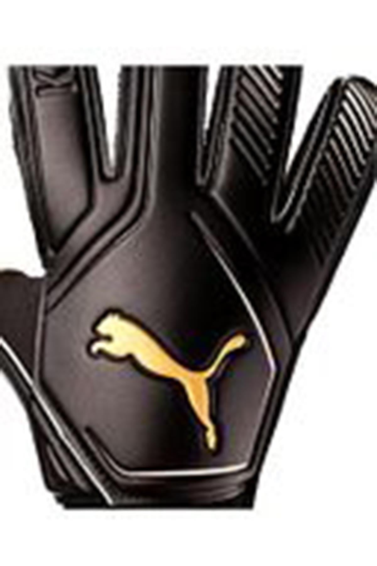Puma 04164101 King 4 Black-Gold Kaleci Eldiveni