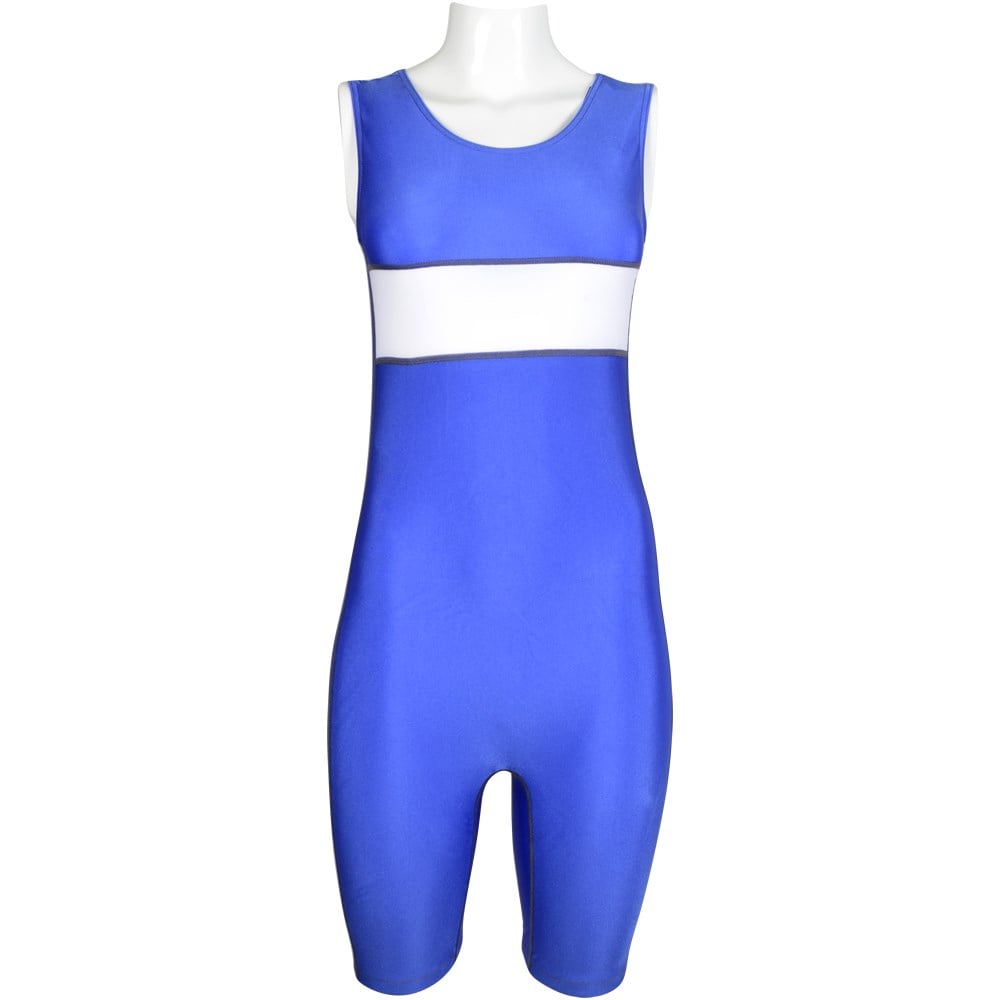 Seftil Bayan Baskılı Güreş Mayosu 535 Mavi