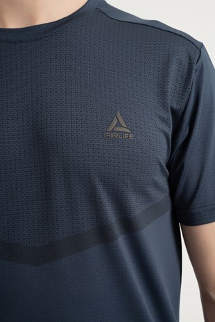Aırlife 190053-M.02-L Erkek  Tişörtü  Lacivert