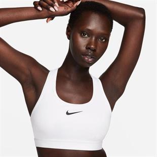Nike DX6821-100 Swoosh Medium Support Kadın Bra