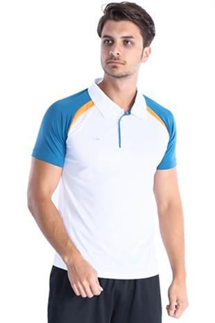 Sportive MODEL 06 Kamp Tişörtü / Beyaz-Petrol