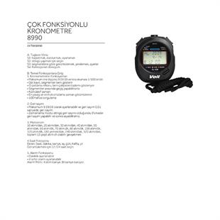 Voit 8090 Kronometre Foksiyonel 100 Hafıza