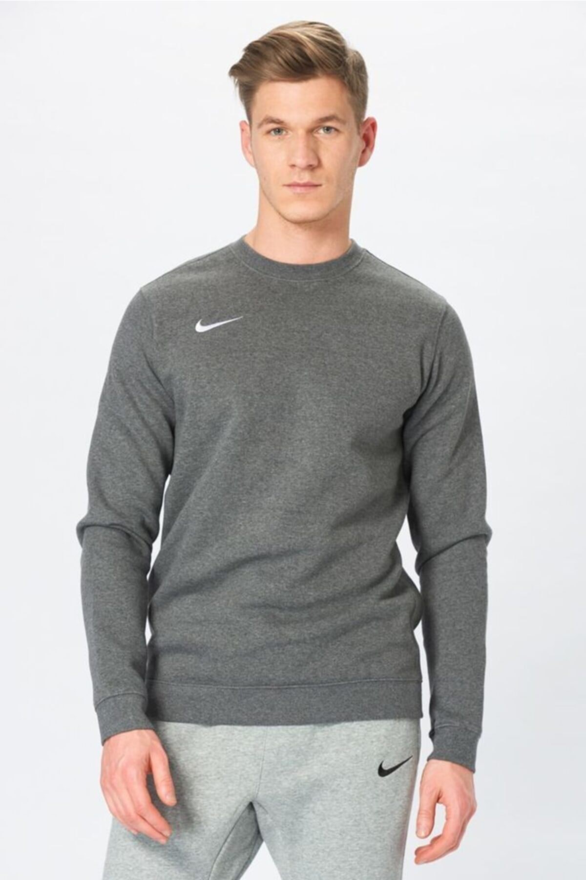 Nike CW6902-071 M Nk Flc Park20 Crew Erkek Sweatsh