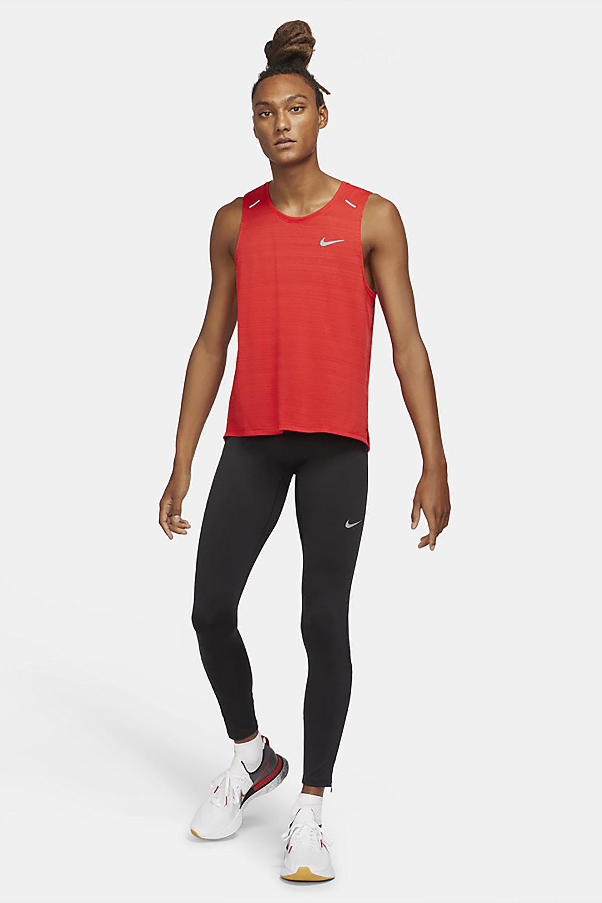 Nike CZ8830-010 Df Chllgr Tight Erkek Koşu  Tayt 