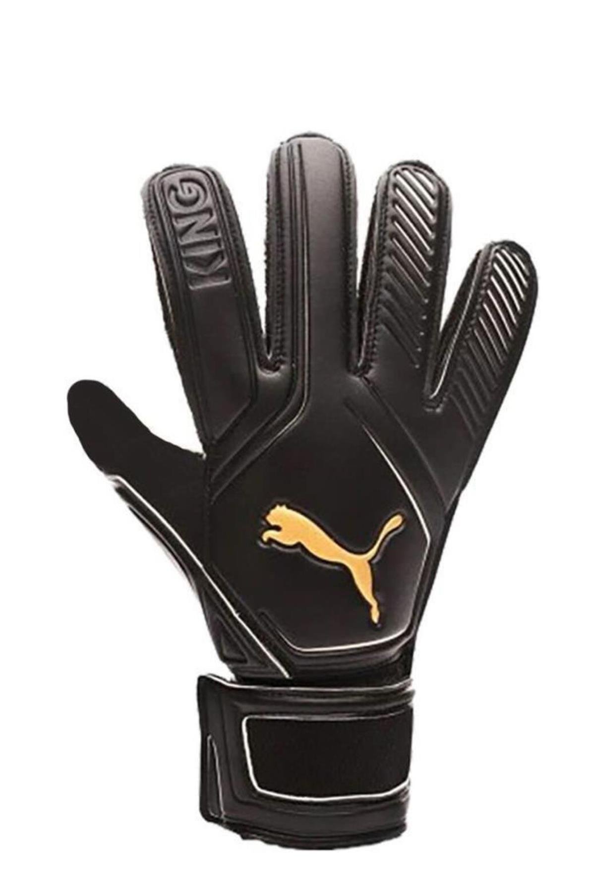 Puma 04164101 King 4 Black-Gold Kaleci Eldiveni