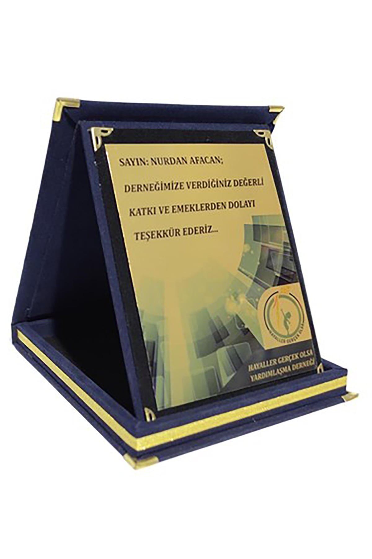 Seftil Mavi  Plaket 15x20 cm