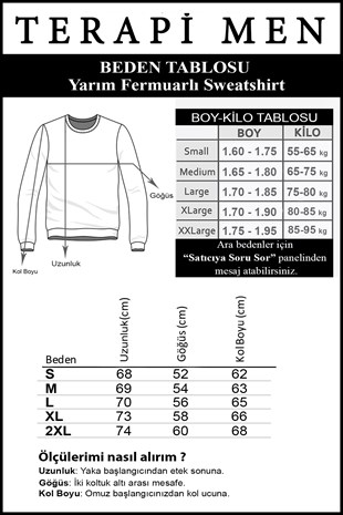Erkek Beyaz Rahat Kalıp Yarım Fermuarlı Bato Yaka Basic Sweatshirt 21K-5200179-2