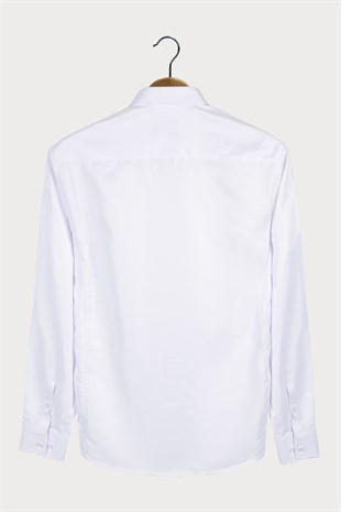 Erkek Ekstra Slim Fit Uzun Kollu Takım Elbise Gömleği 22Y-4300632-1 Beyaz