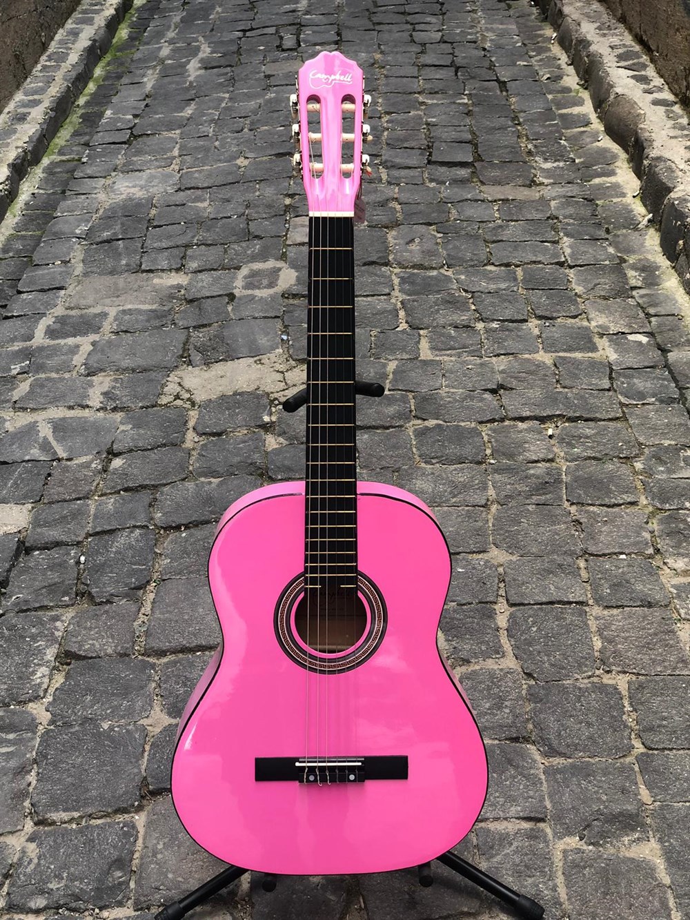 Campbell Klasik Gitar PEMBE ( KILIF + PENA HEDİYELİ )