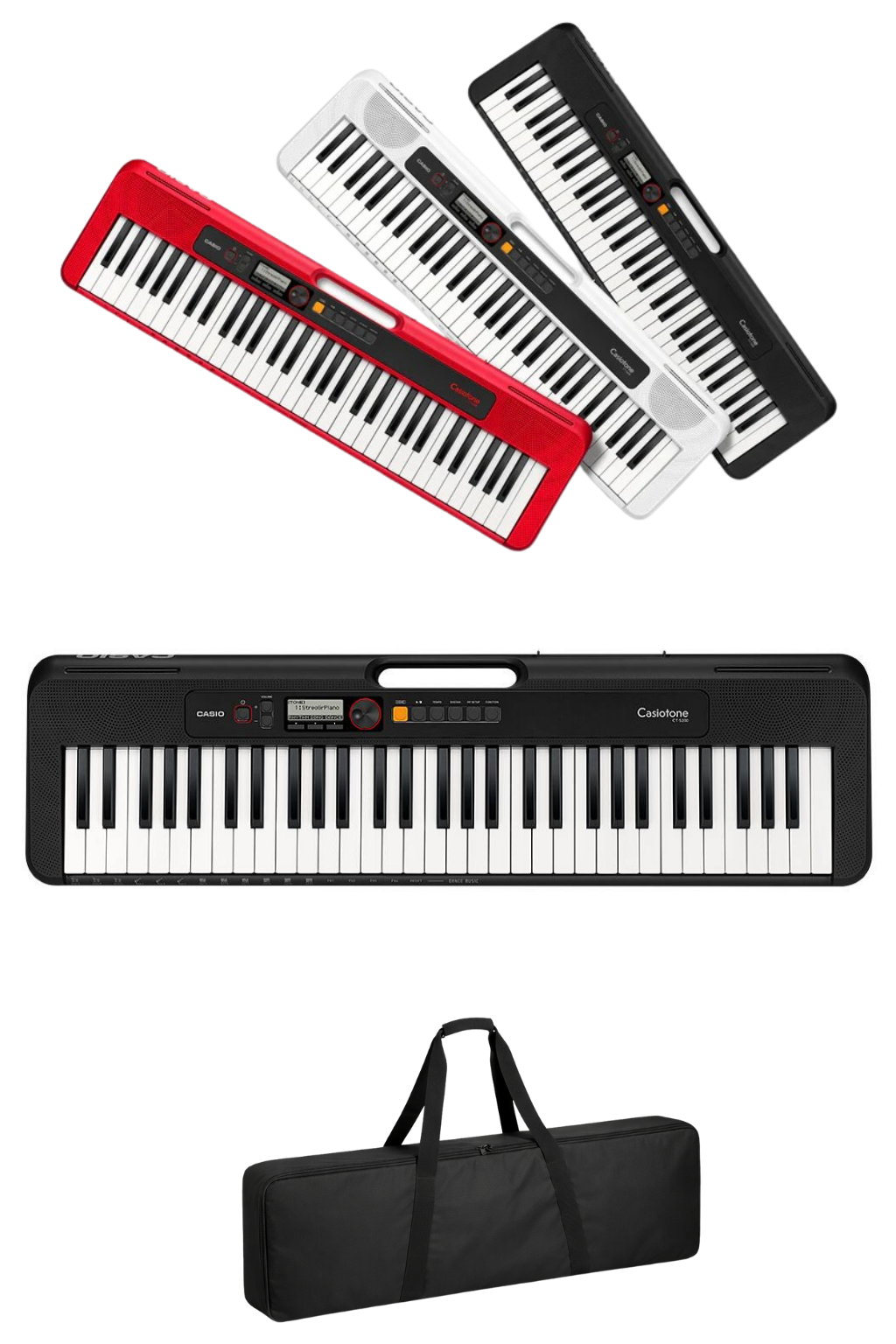 Casio Casiotone CT-S200BK Siyah 61 Tuşlu Klavye Org (Kılıf Hediyeli)