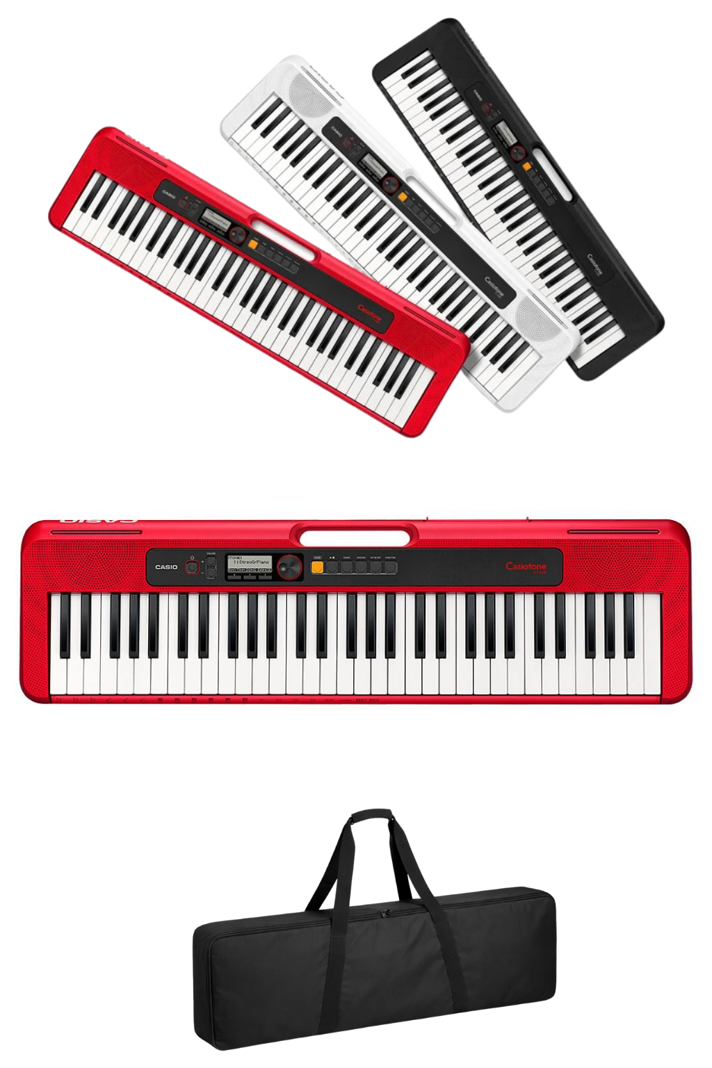 Casio Casiotone CT-S200RD 61 Tuşlu Org Kırmızı Taşınabilir Başlangıç Klavyesi