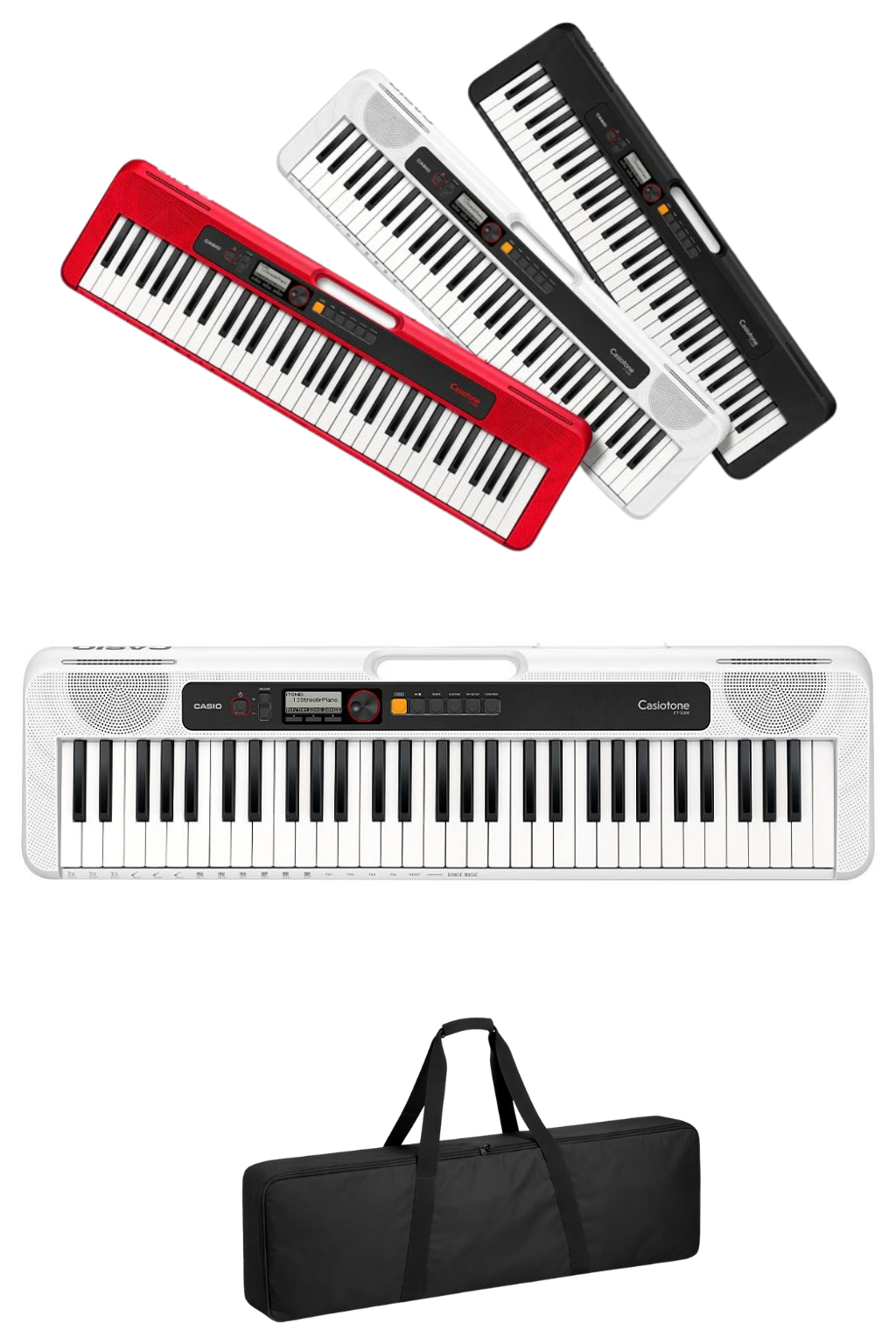 Casio Casiotone CT-S200WE 61 Tuşlu Org Beyaz Taşınabilir Başlangıç Klavyesi