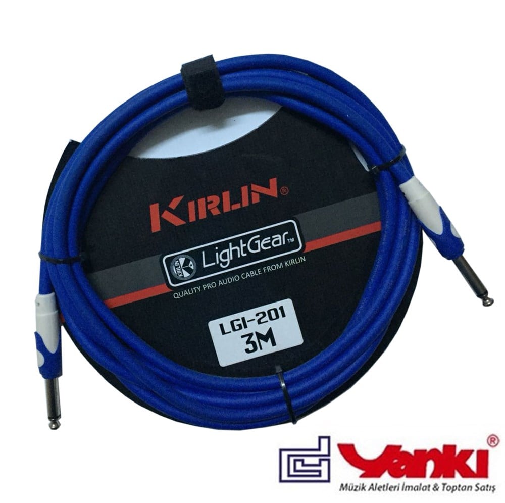 Kirlin 3 Metre Enstruman Kablosu MAVİ