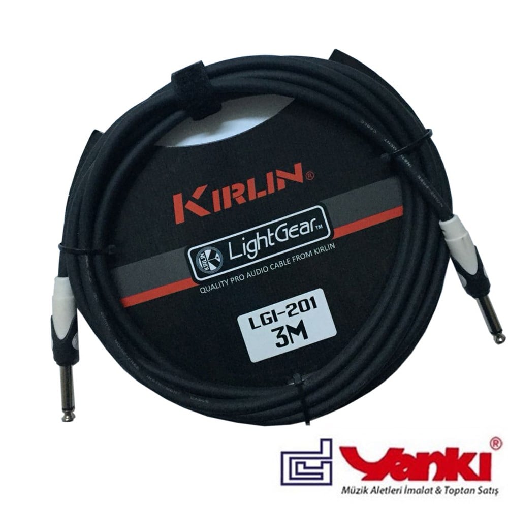 Kirlin 3 Metre Enstruman Kablosu SİYAH