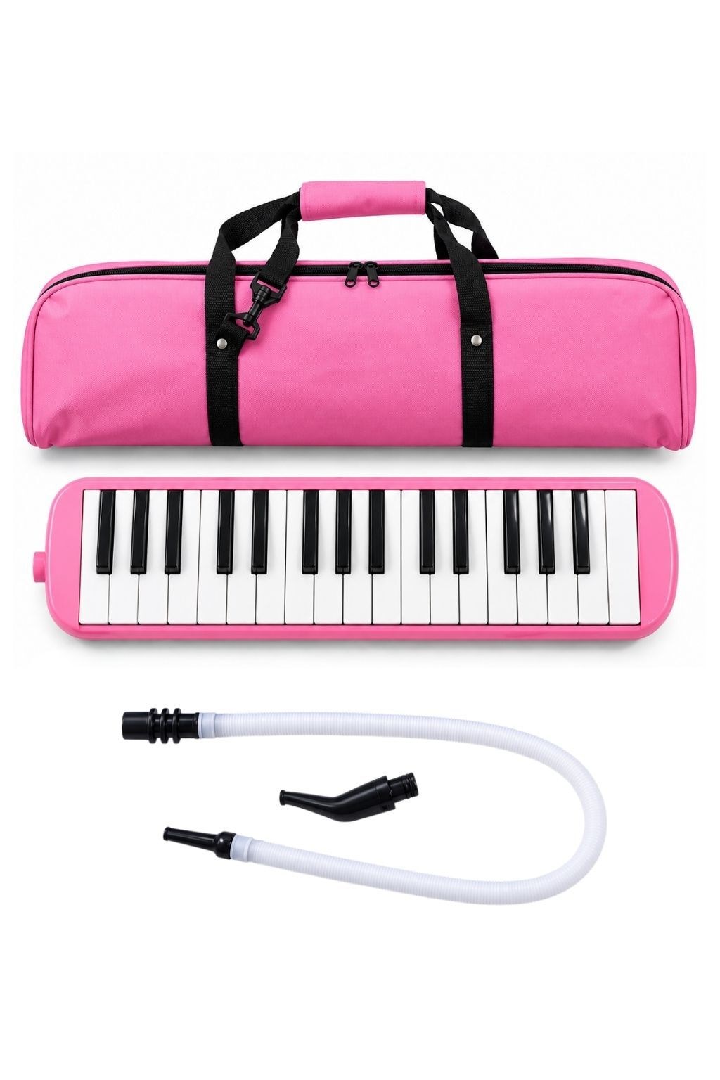 MD-32P 32 Tuşlu Pembe Melodika Çantalı Ağızlık ve Hortumlu Öğrenci Melodikası
