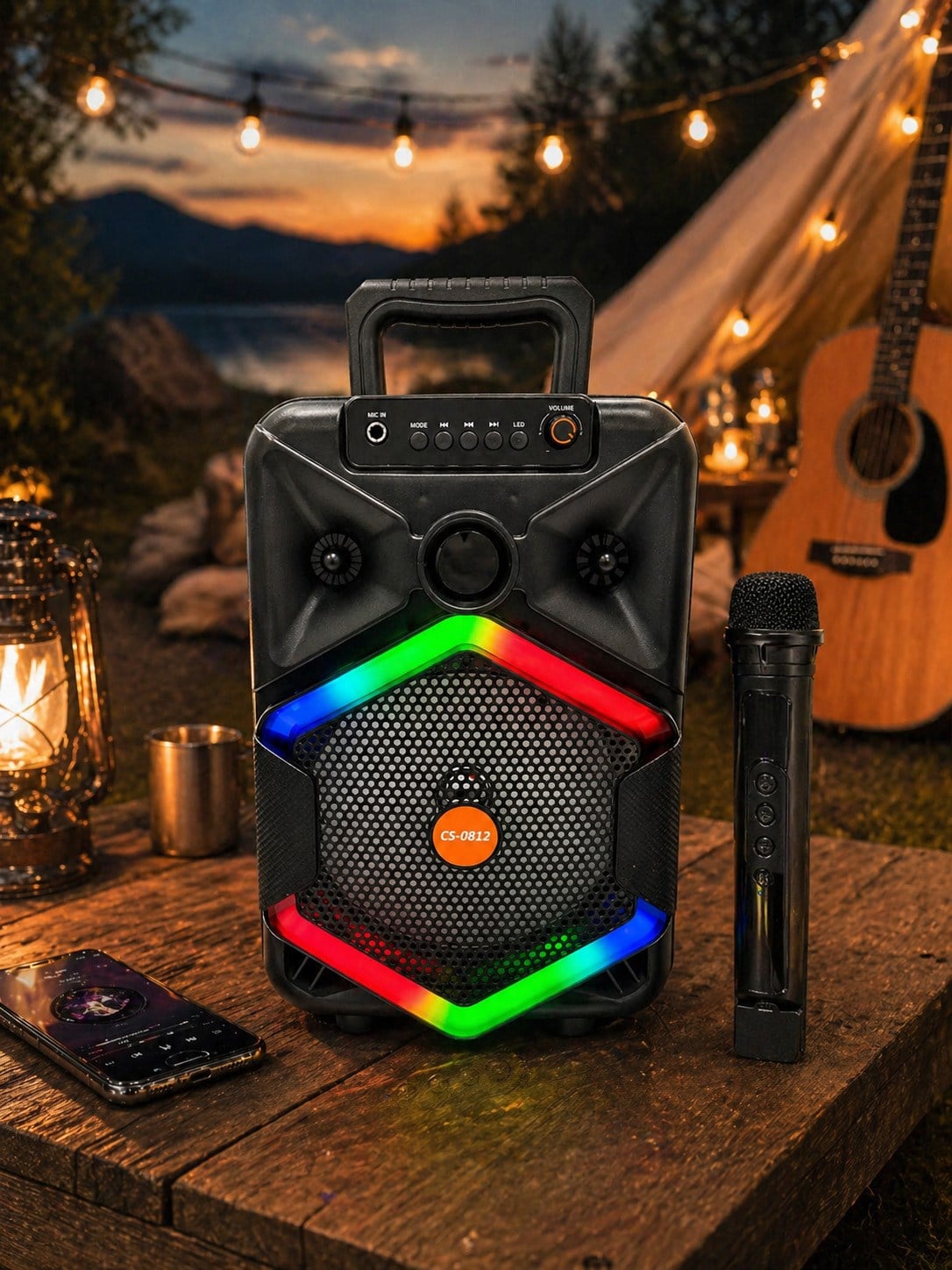 Torres CS-0812 200W Karaoke Hoparlör Mikrofonlu | Bluetooth