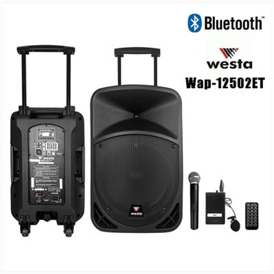 Westa Wap-12502ET - Seyyar Portatif Ses Sistemi EL+Yaka