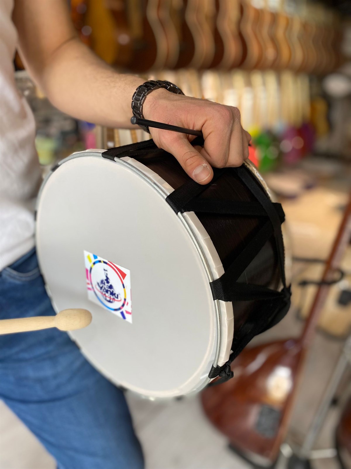 Yankı 30 Cm Çocuk Davulu (TOKMAK+ÇUBUK HEDİYELİ)