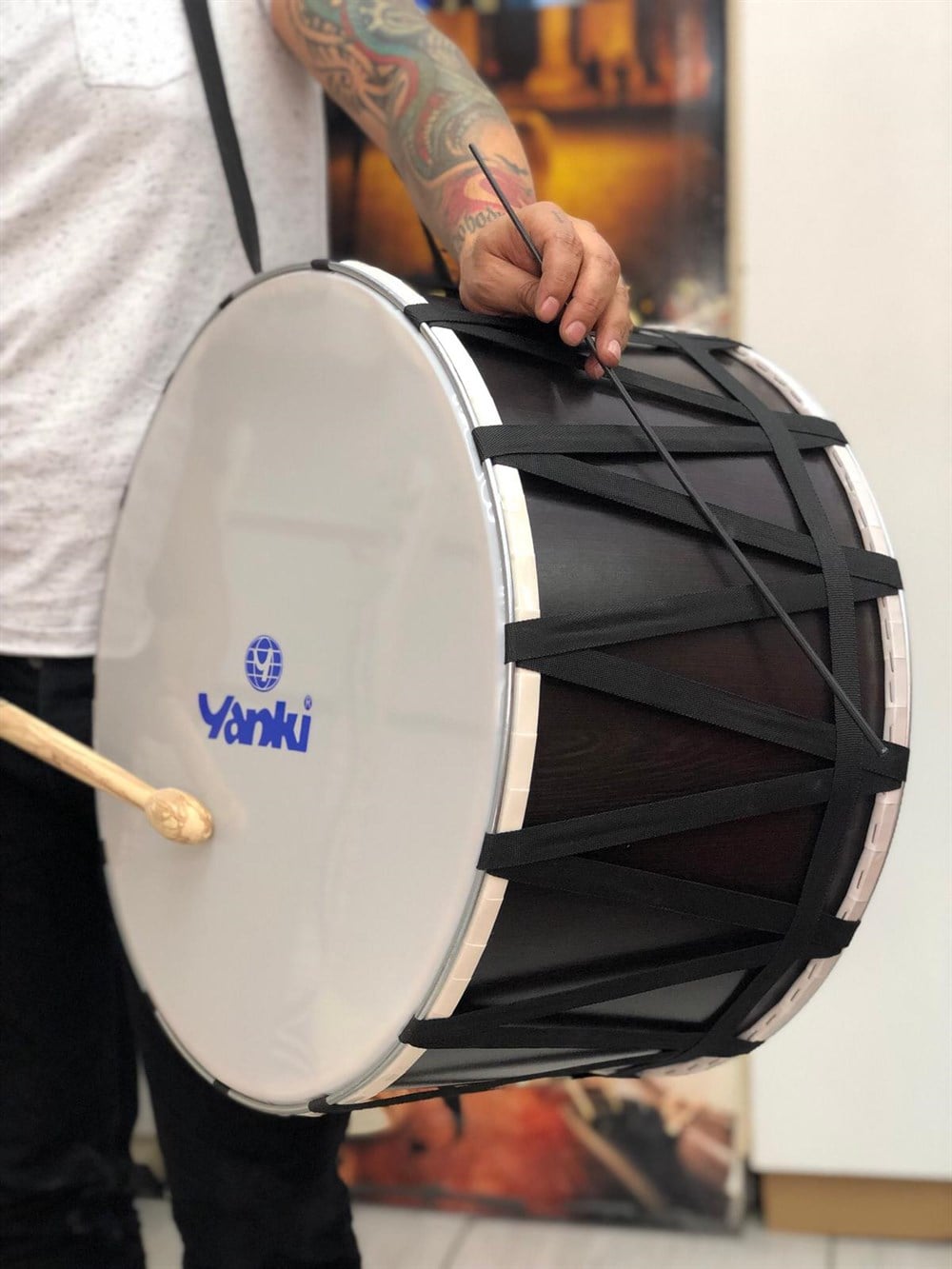 Yankı 51 Cm Kontrplak Davul (TOKMAK+ÇUBUK HEDİYELİ)