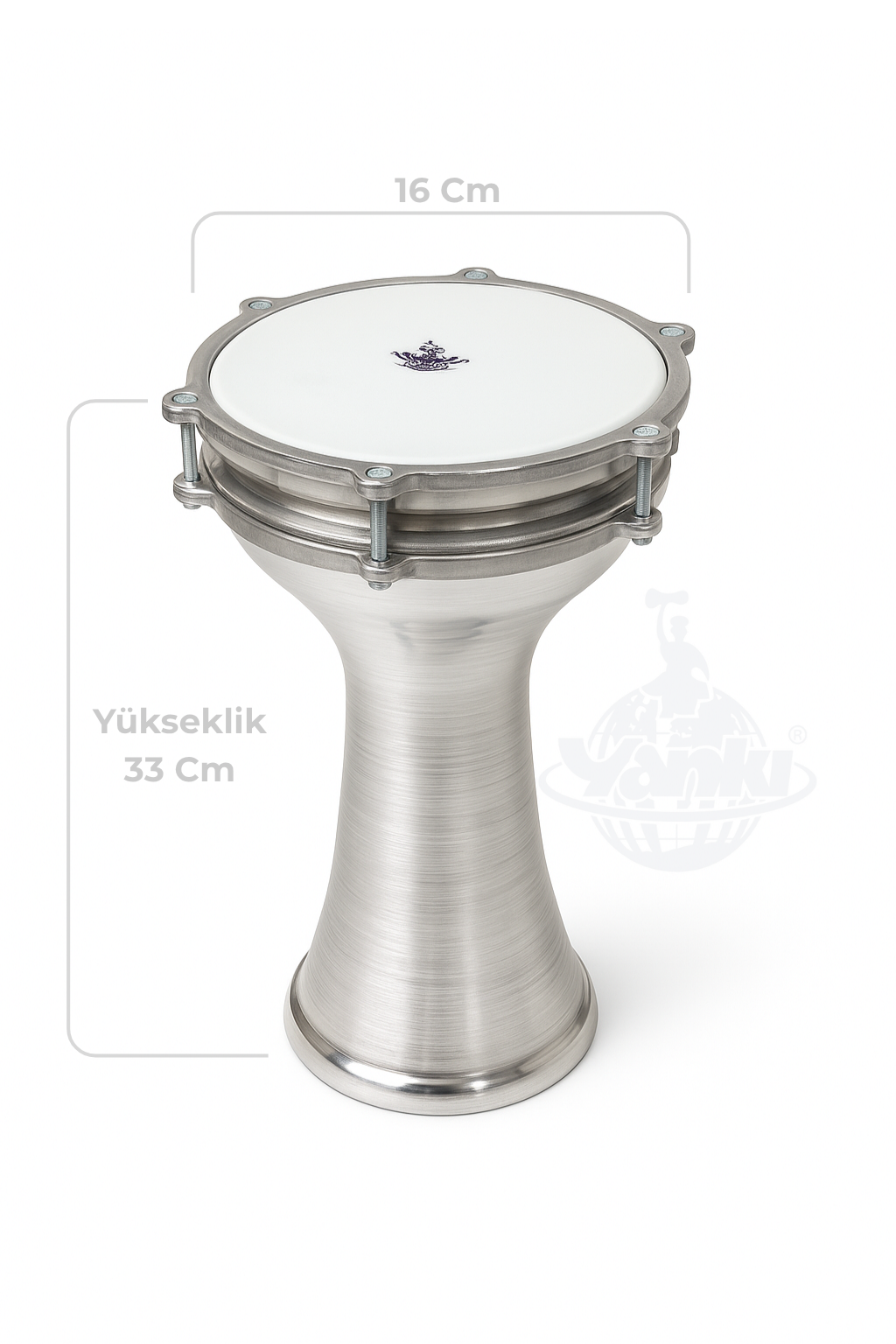 Yankı DR-2 Profesyonel Alüminyum Darbuka 2 Numara