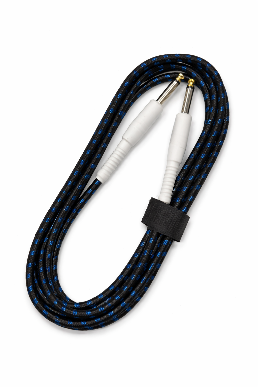 YANKI EC-3BL 3 Metre Enstrüman Kablosu Mavi - Jack Gitar Kablosu Spiralli Örgü Kaplama
