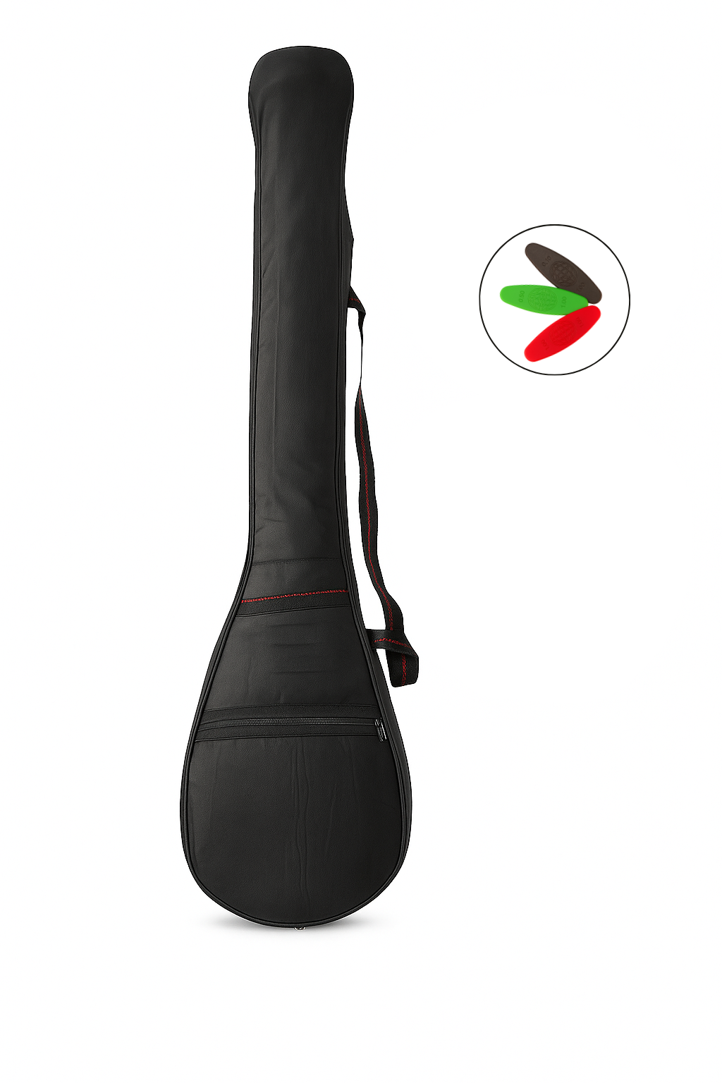 Yankı GB-40K Kısa Sap Bağlama Kılıfı, Taşıma Çantası (Gigbag) Mızrap Hediyeli