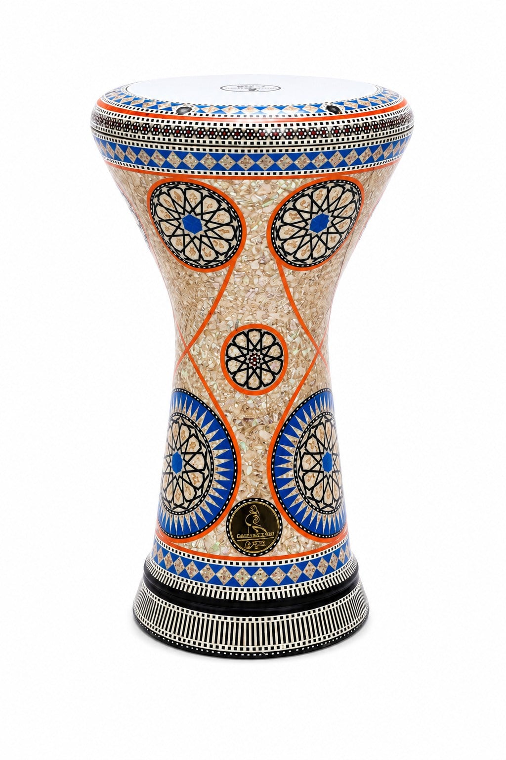 Yankı GEF-SD01 Gawharet El Fan Profesyonel Darbuka Sedef İşlemeli Mısır Modeli Solo Sahne Darbukası