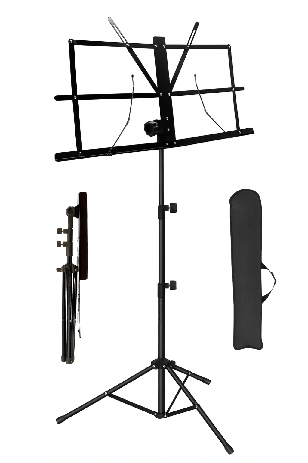 Yankı NSP-01 PRO Tel Nota Sehpası Profesyonel Katlanabilir Nota Standı, Taşıma Çantalı