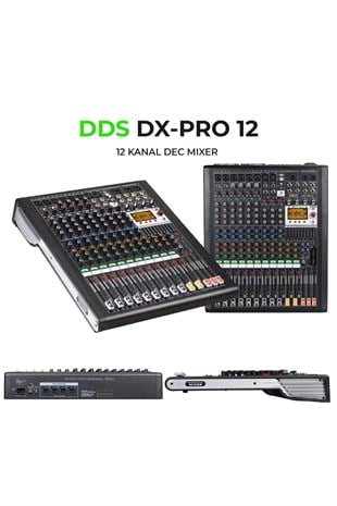 DDS DX-PRO 12 12 Kanal Deck Mikser Ses Mikseri