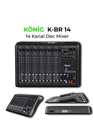 König K-BR 14 14 Kanal Deck Mikser Ses Mikseri