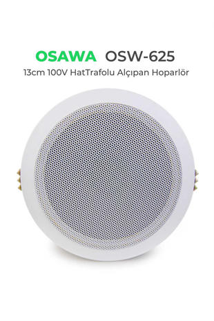 Osawa OSW-625 Tavan Hoparlör 10W (100V Hat Trafolu Alçıpan Hoparlör)