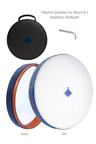 YANKI BN-41 Pvc Bendir 41 cm Akort Anahtarı ve Kılıflı Profesyonel Bendir