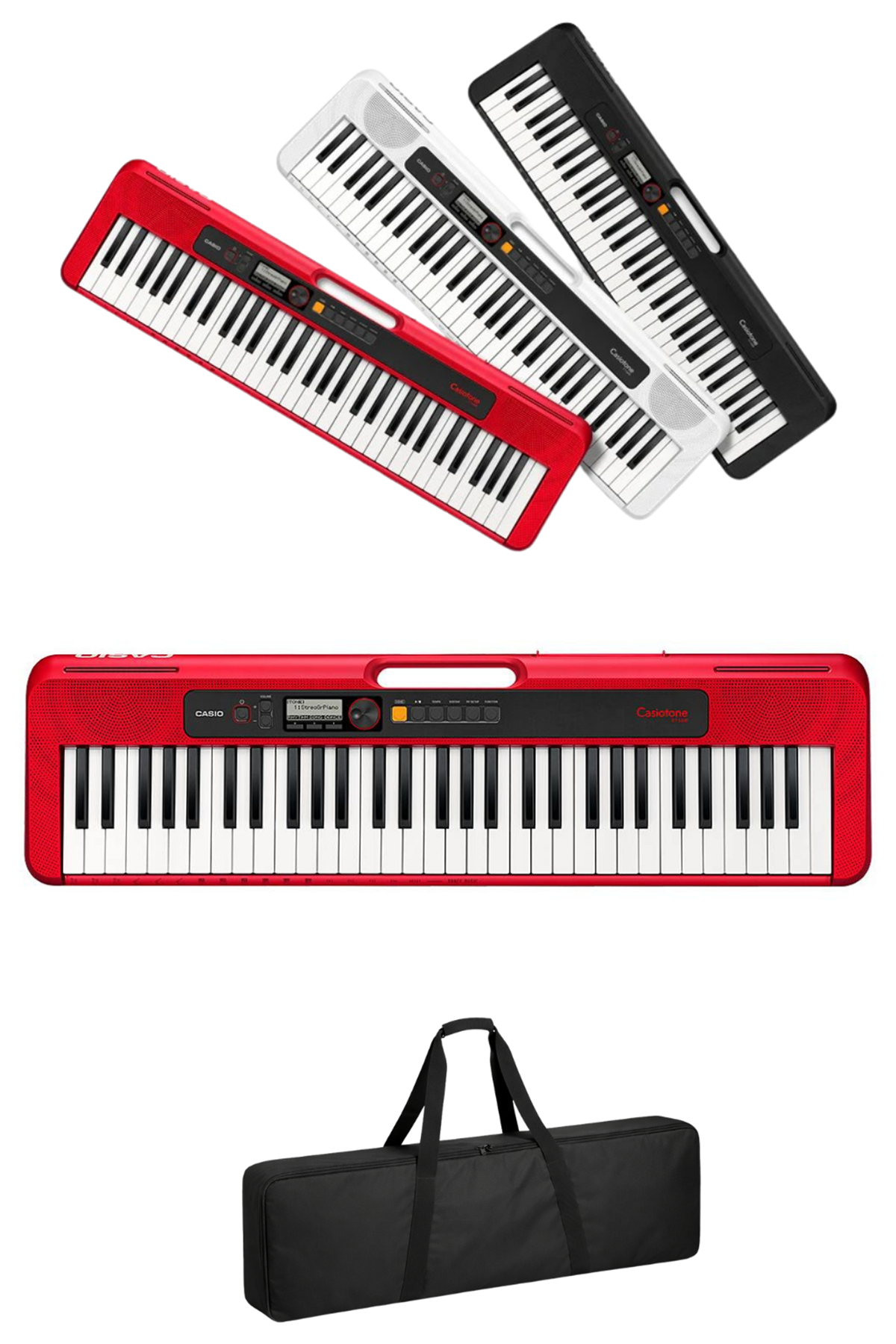 Casio CT-S200RD 61 Tuşlu Org Kırmızı | Başlangıç İçin Taşınabilir Org